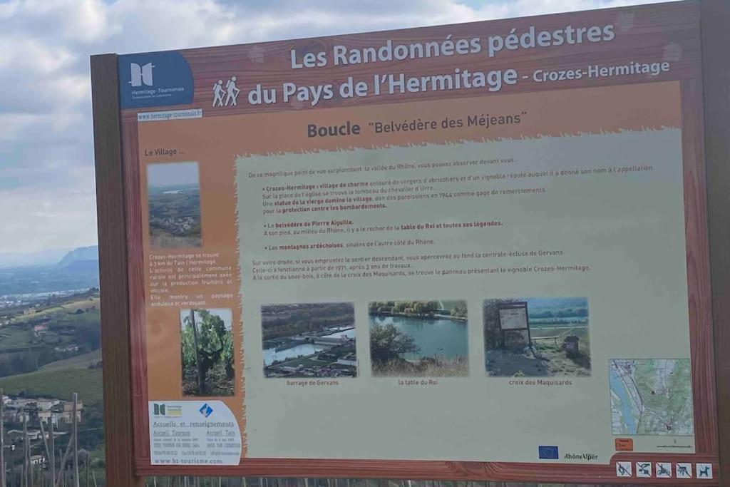 Ferienwohnung Pres Des Vignes Crozes-Hermitage Exterior foto